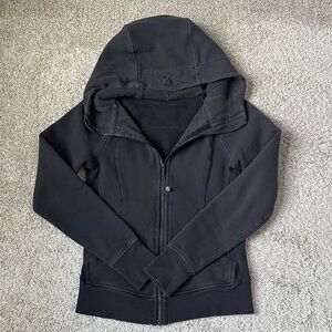 lululemon athletica black scuba zip up hoodie
